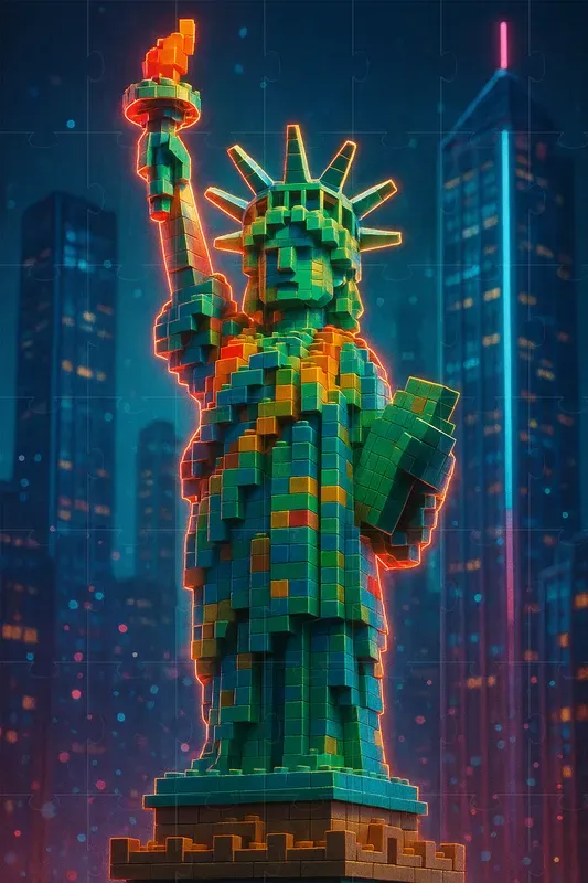 Lego Iconic Statue Cinematic Renders