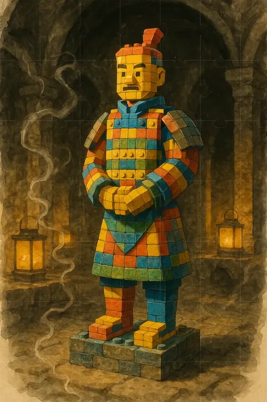 Lego Iconic Statue Cinematic Renders