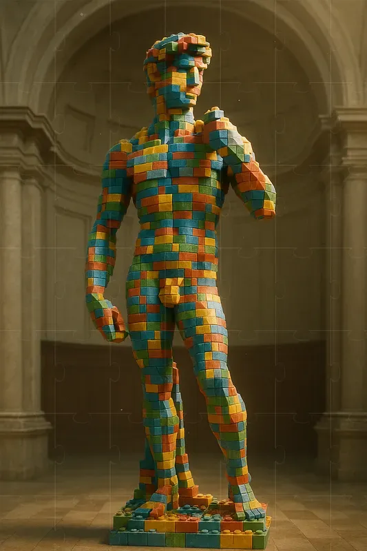 Lego Iconic Statue Cinematic Renders