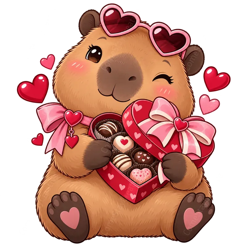 Cute Seasonal Capybara Tshirts Png