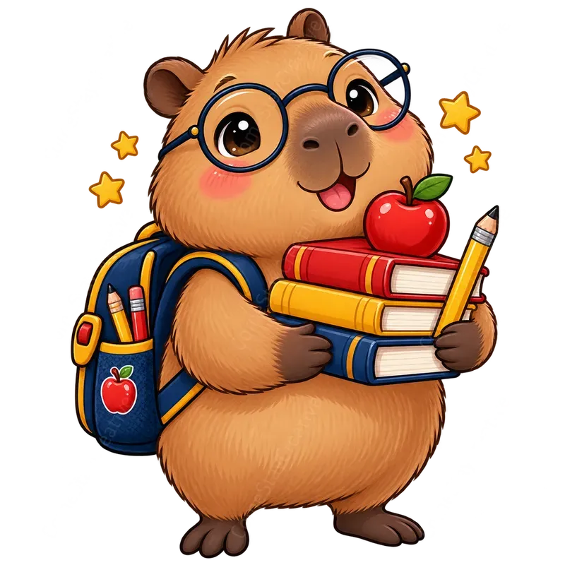 Cute Seasonal Capybara Tshirts Png