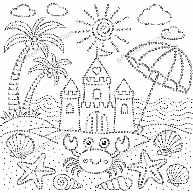 Creative Line Tracing Coloring Book Pages