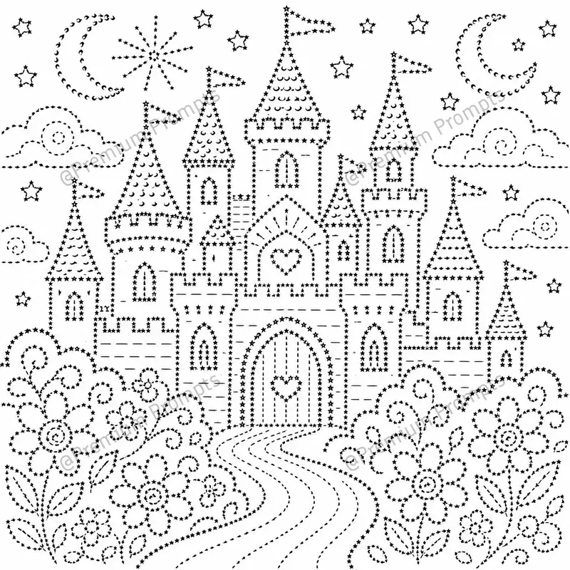 Creative Line Tracing Coloring Book Pages
