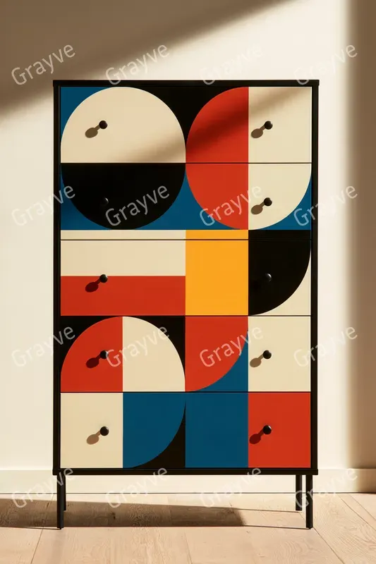 Bauhaus Painted Furniture Photography