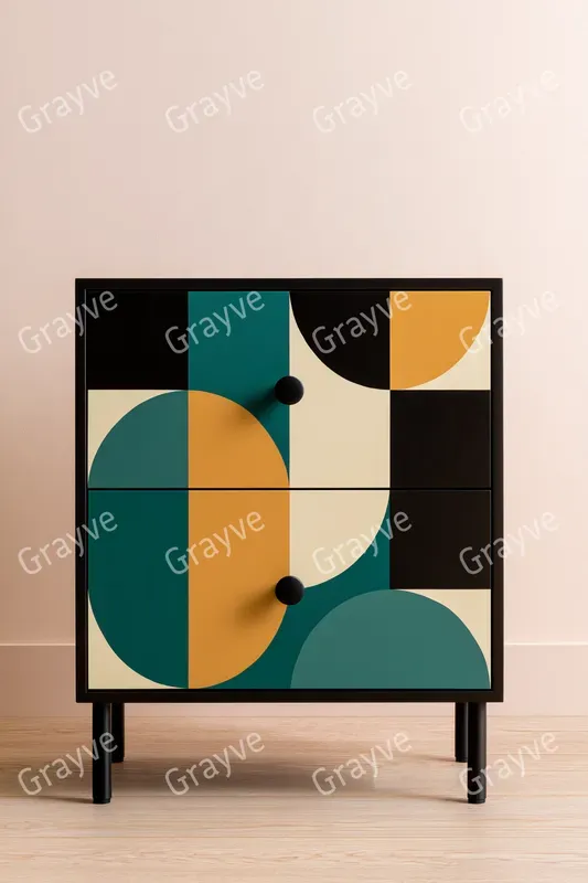 Bauhaus Painted Furniture Photography