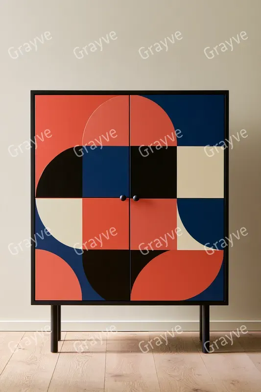 Bauhaus Painted Furniture Photography