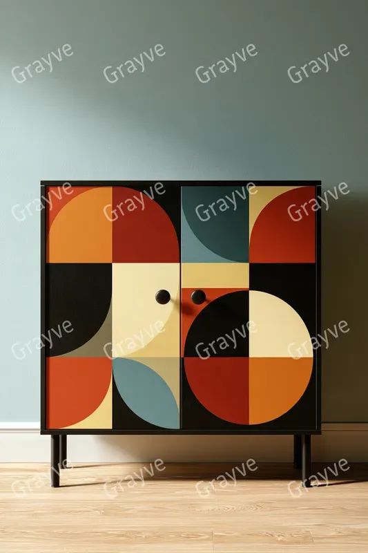 Bauhaus Painted Furniture Photography
