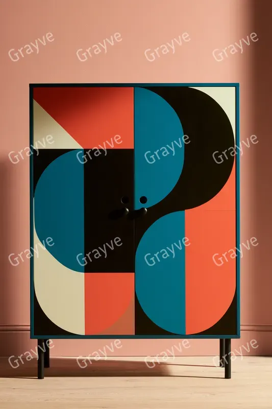 Bauhaus Painted Furniture Photography