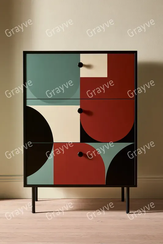 Bauhaus Painted Furniture Photography