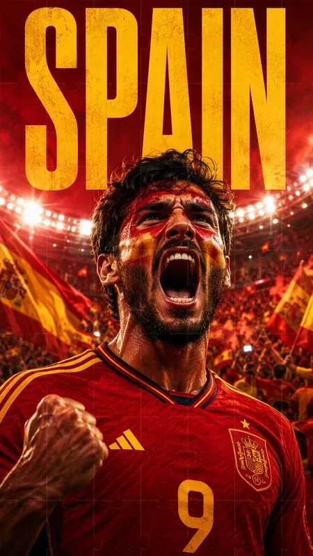 Football Fan Portrait Poster Sports