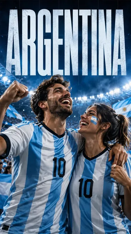 Football Fan Portrait Poster Sports