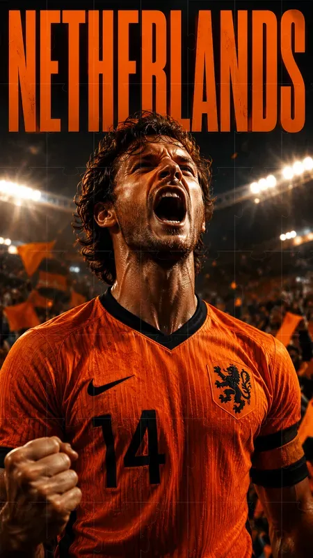 Football Fan Portrait Poster Sports