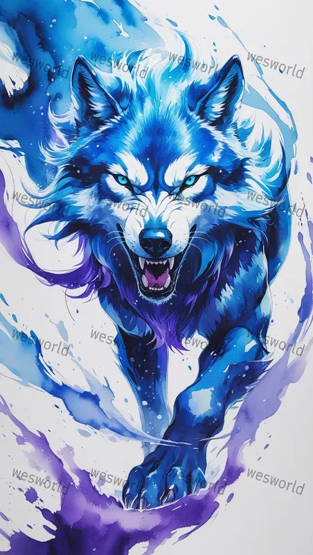 Watercolor Splash Fantasy Vibrant Art