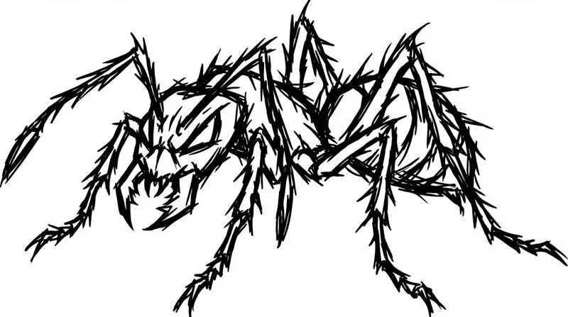 Detailed Gothic Line Art Sketches