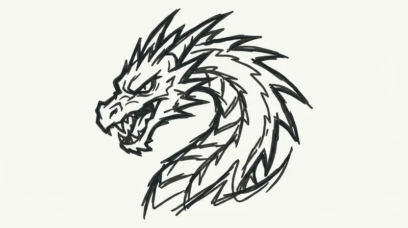 Detailed Gothic Line Art Sketches