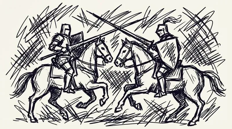 Detailed Gothic Line Art Sketches