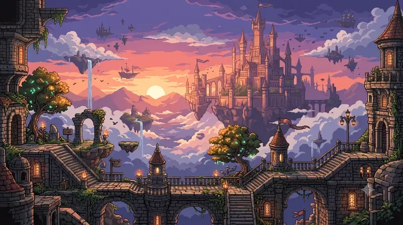 Pixel Art Game Backgrounds