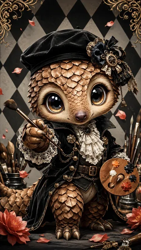 Chibi Gothic Lolita Character Art
