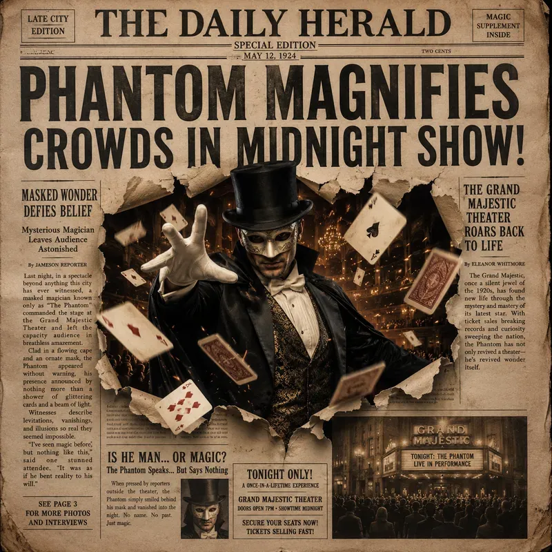 Vintage Newspaper Hero Portraits