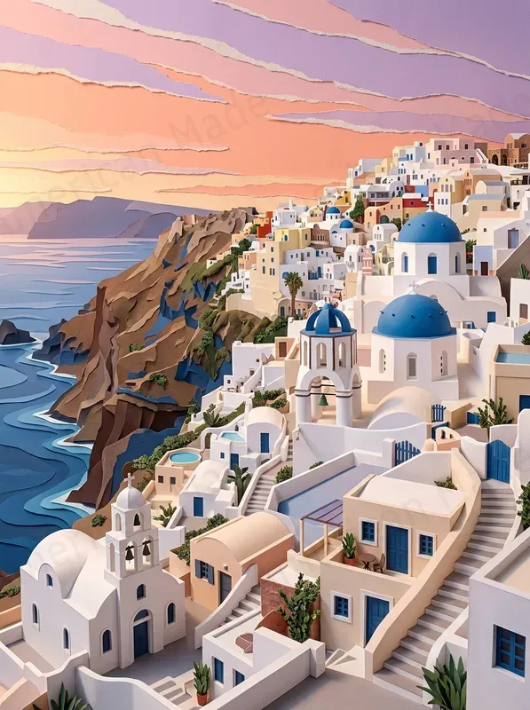 Papercraft Travel Poster Art