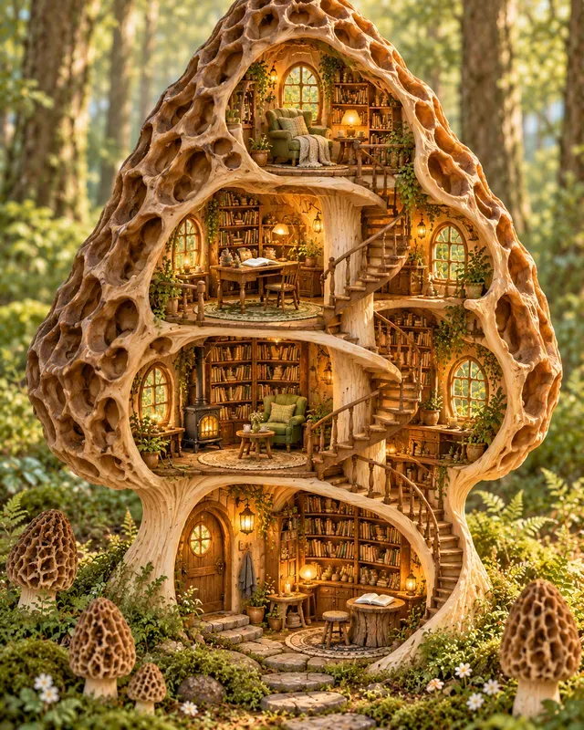 Mushroom House Cross Sections