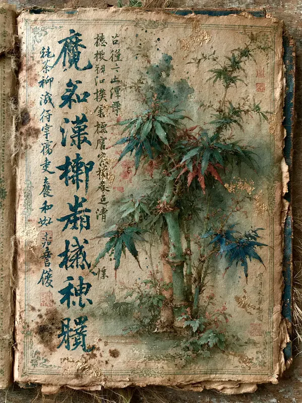 Vintage Chinese Journal Pages