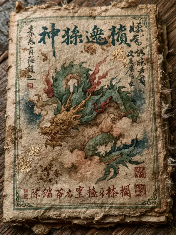Vintage Chinese Journal Pages