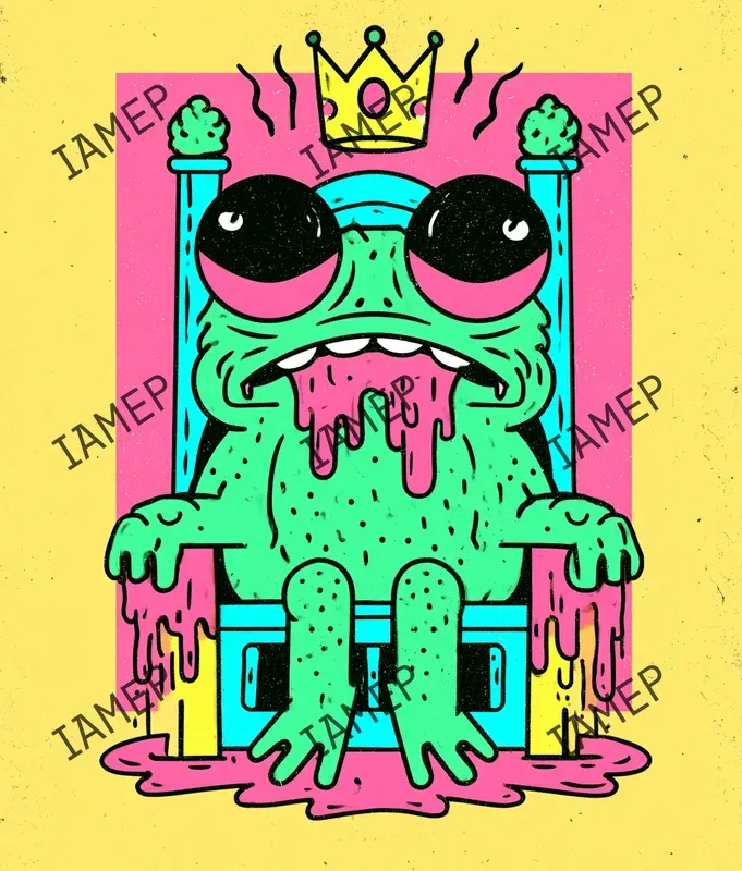 Neon Punk Cartoon Characters