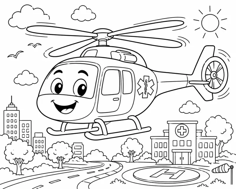 Vehicle Coloring Book Pages