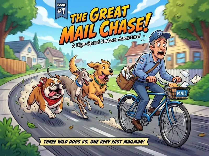 Cartoon Comic Book Cover Generator