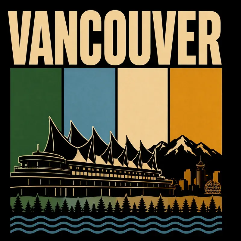 Retro Minimalist City Tshirt Designs