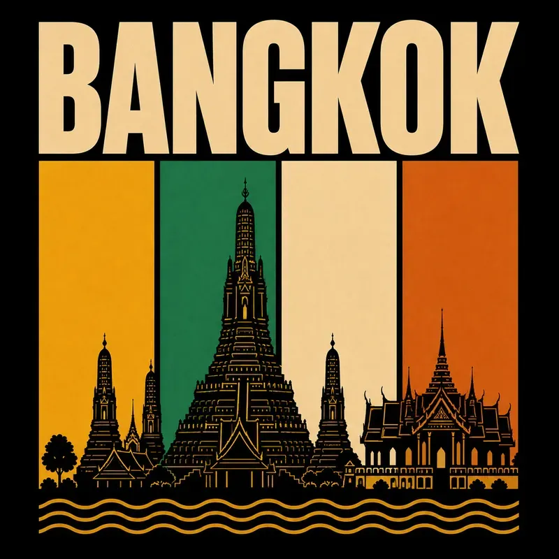 Retro Minimalist City Tshirt Designs