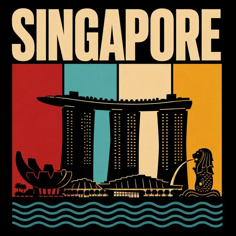 Retro Minimalist City Tshirt Designs