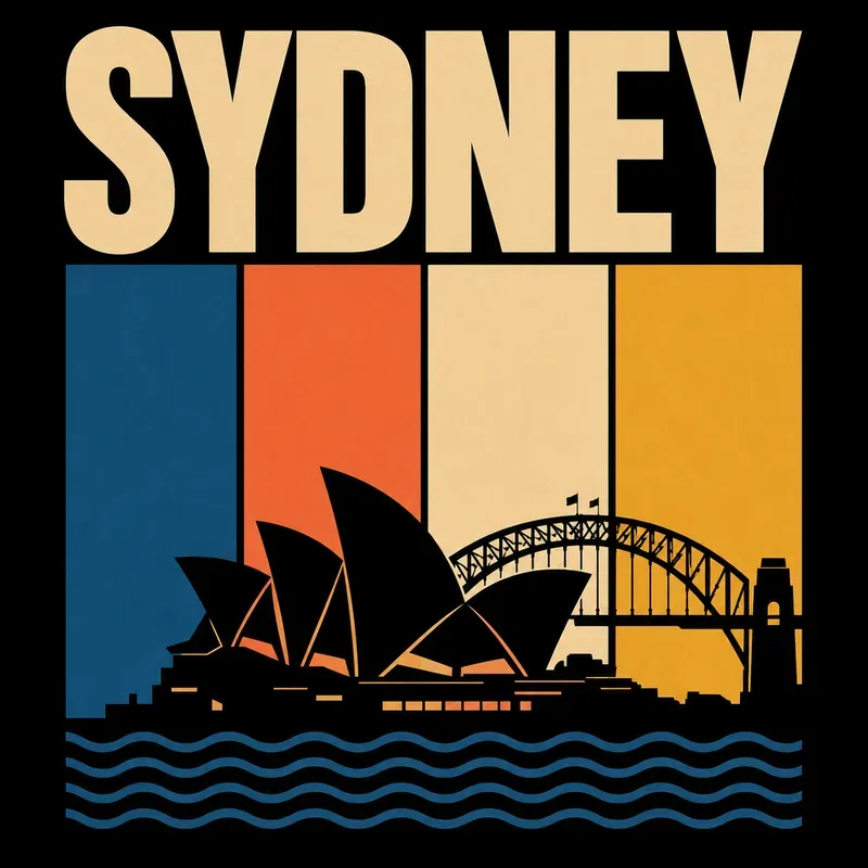Retro Minimalist City Tshirt Designs