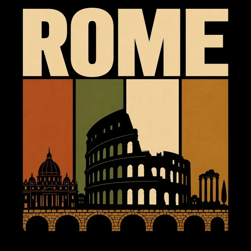 Retro Minimalist City Tshirt Designs
