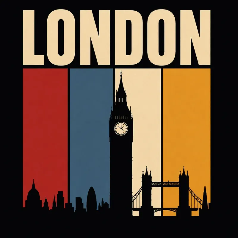 Retro Minimalist City Tshirt Designs