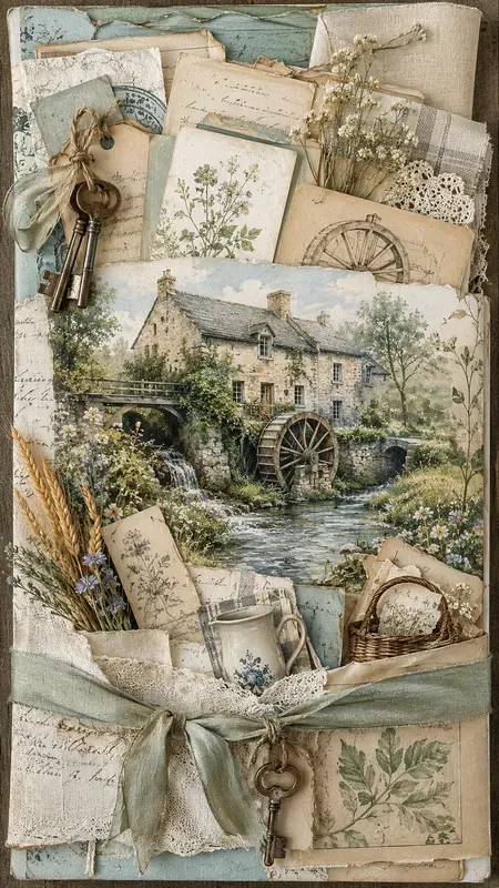 French Mill Journaling Card Ephemera