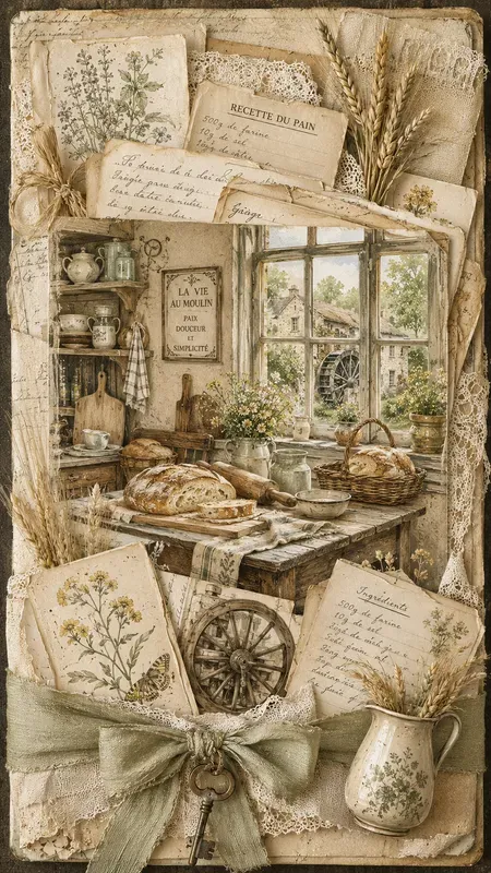French Mill Journaling Card Ephemera