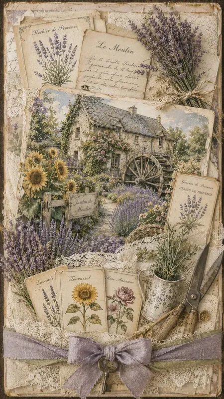 French Mill Journaling Card Ephemera