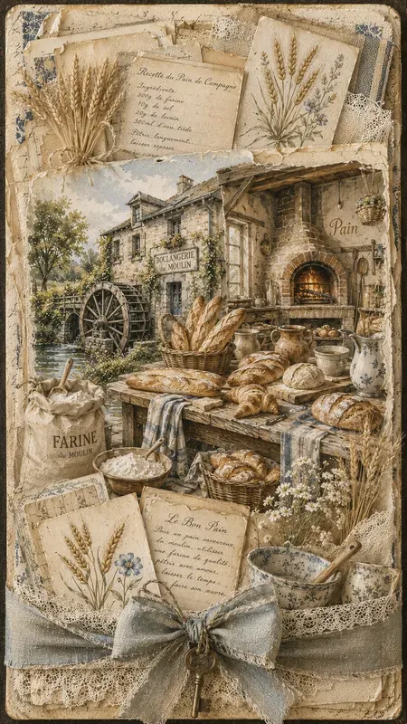 French Mill Journaling Card Ephemera