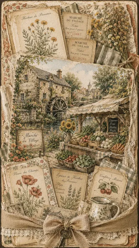 French Mill Journaling Card Ephemera