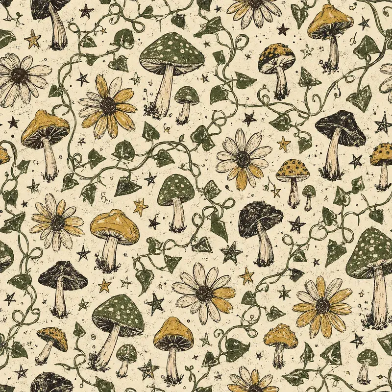 Edgy Grunge Doodle Seamless Patterns