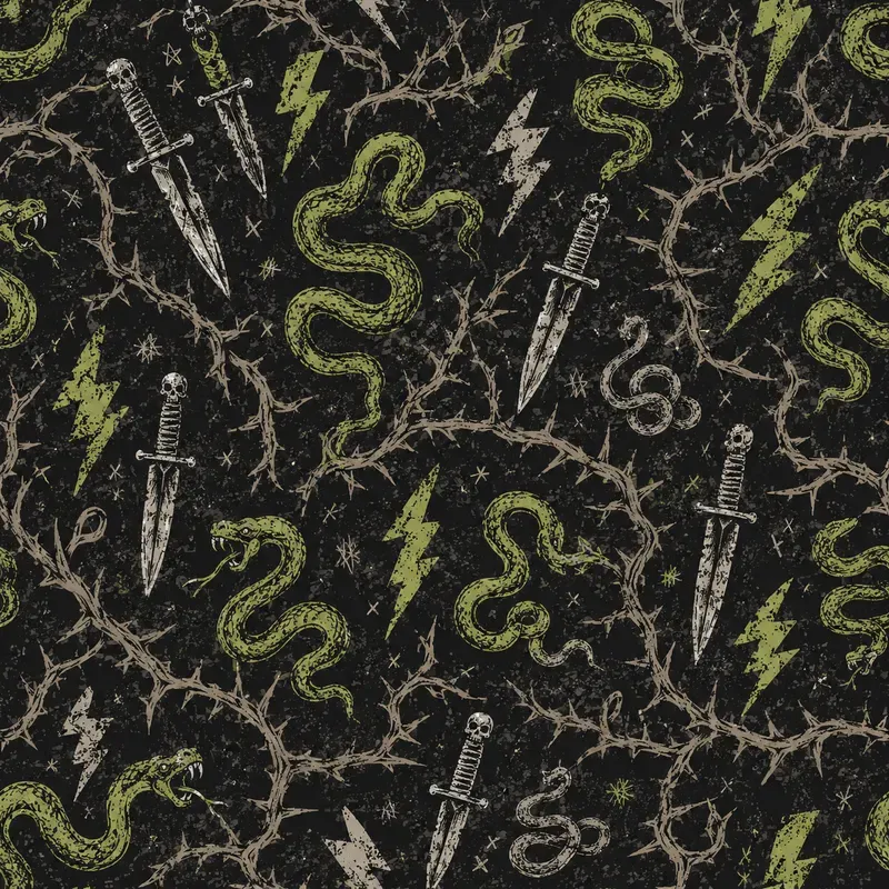 Edgy Grunge Doodle Seamless Patterns