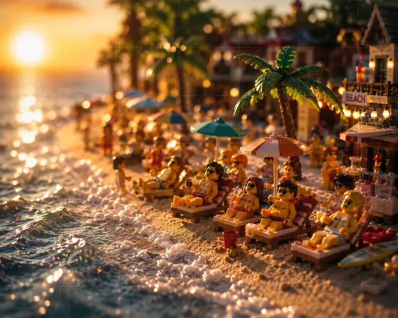 Cinematic Miniature Lego World Scenes