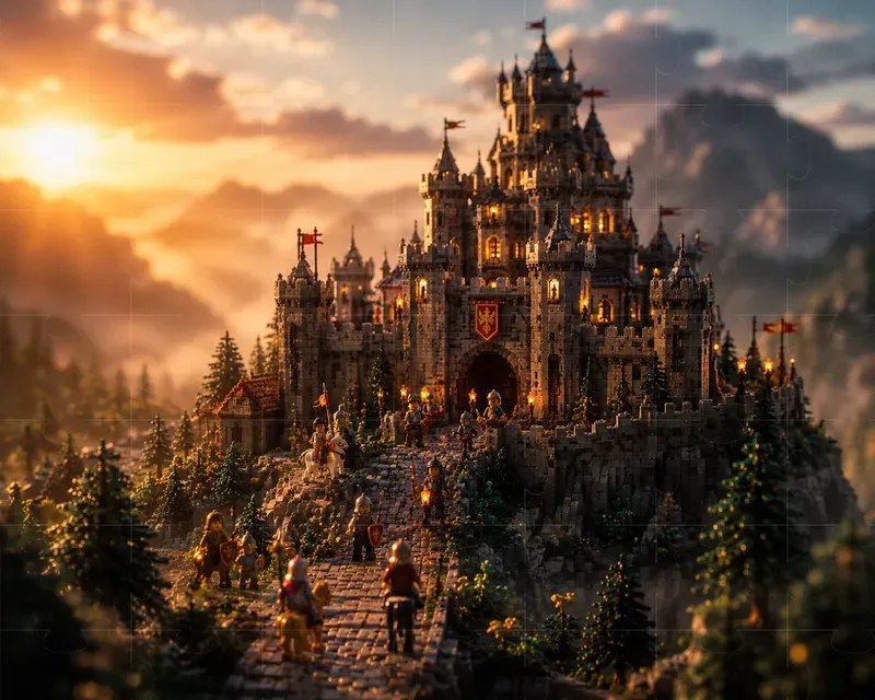 Cinematic Miniature Lego World Scenes