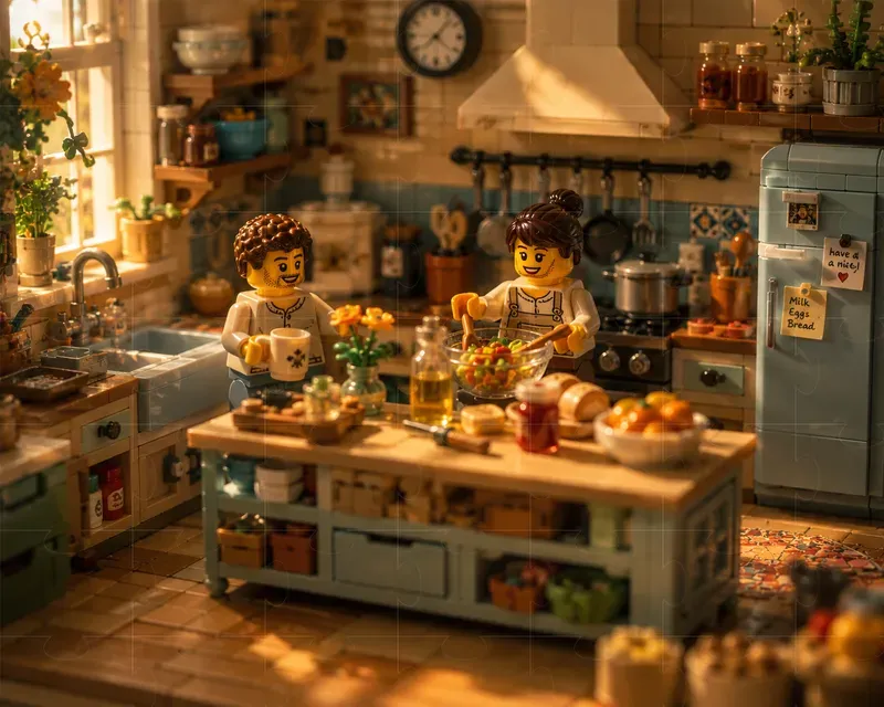 Cinematic Miniature Lego World Scenes