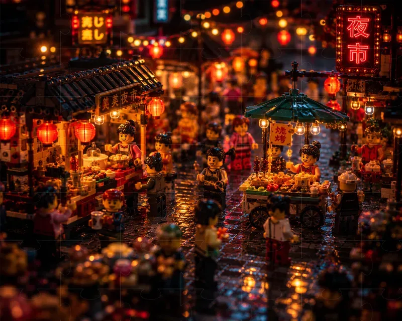 Cinematic Miniature Lego World Scenes