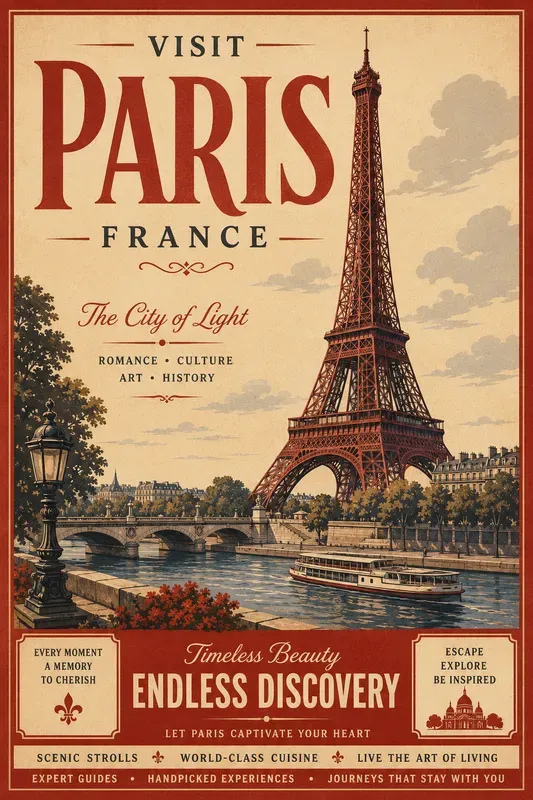 Retro Travel Poster Generator