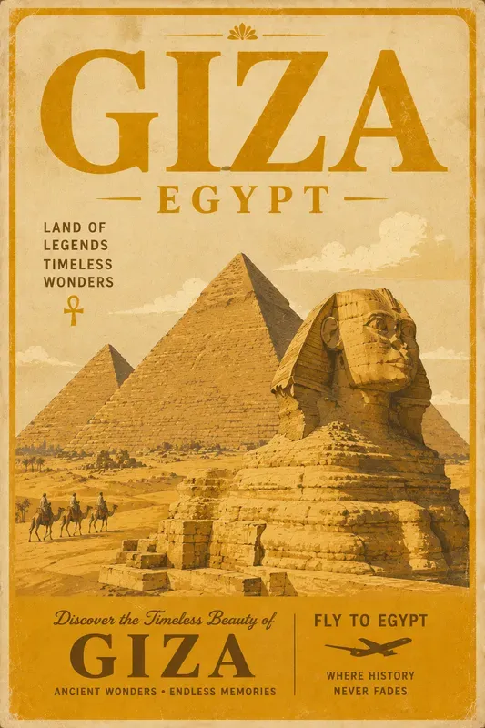 Retro Travel Poster Generator