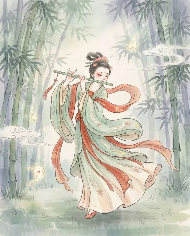 Whimsical Chinese Folk Tale Book Art